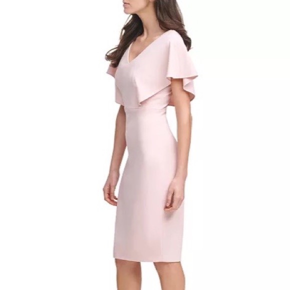 KENSIE CAPE SLEEVE DRESS - Picture 2 of 6